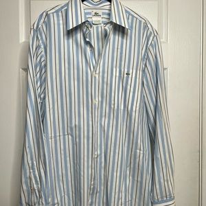 Lacoste striped work shirt